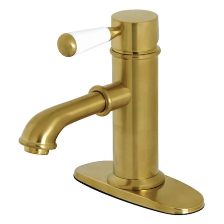 Kingston Brass Paris Single Porcelain Lever Handle Bathroom Faucet, Brass KS7417DPL